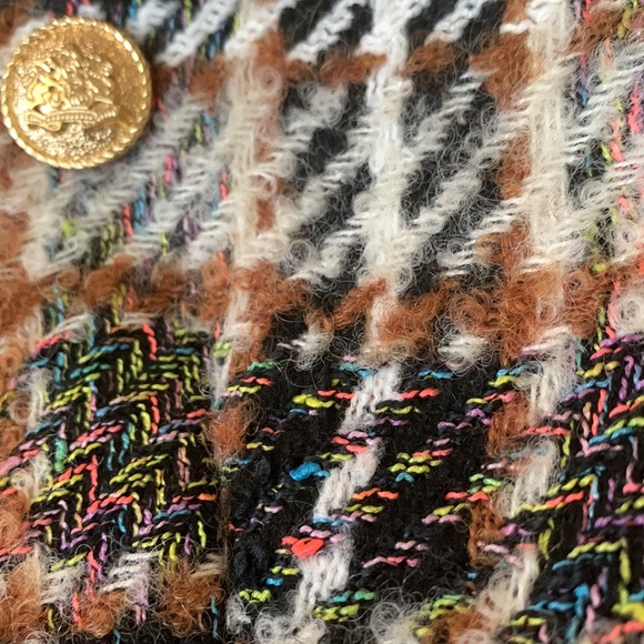 Attentif Paris Double Breasted  Tweed Blazer  Size 36 - Picture 13 of 13